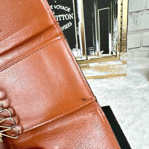 Louis Vuitton 5 key holder keychain Key Cles wallet VINTAGE custom - Picture 11 of 12